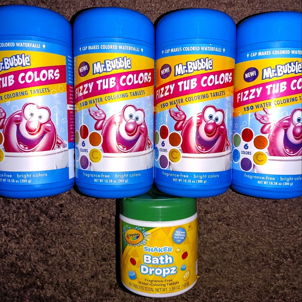 Bath Time Coloring Tablets